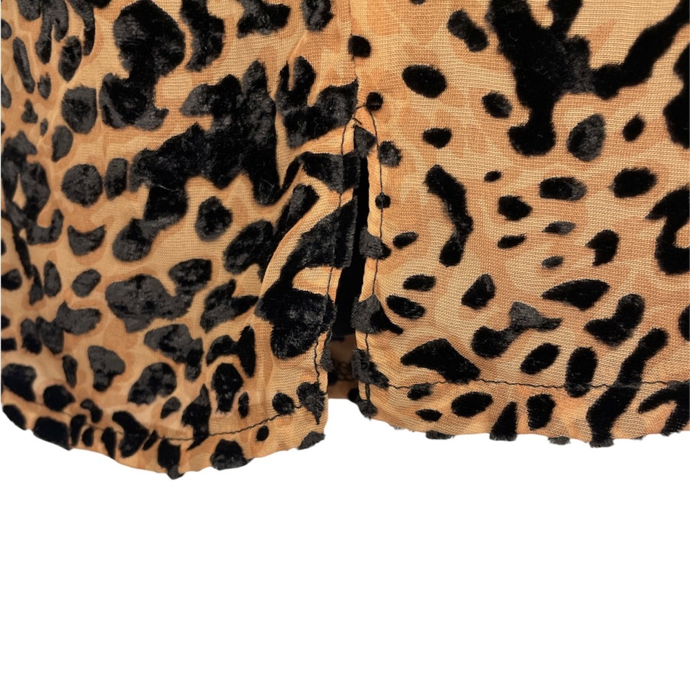NWOT Short Sleeve Leopard Mini Dress Size M - Picture 4 of 6